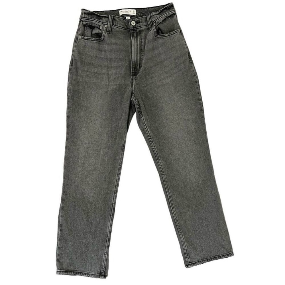 Abercrombie Curve Love Ankle Straight Ultra High Rise Jeans
Black size 28/6